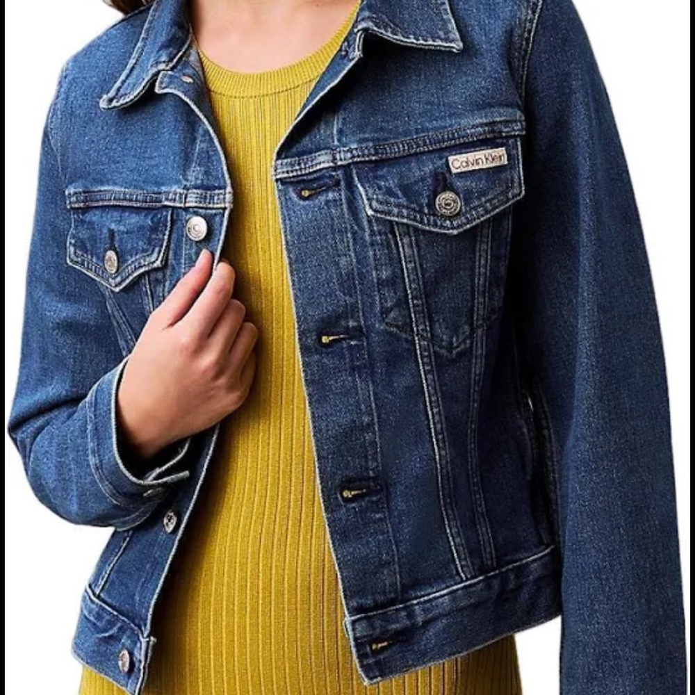 Calvin Klein Classic Denim Trucker Jacket | Women’s XL | Blue Jean